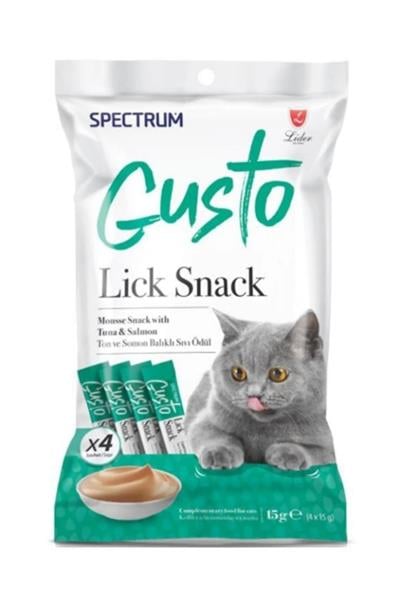 Spectrum Gusto Ton Balığı Ve Somonlu Sıvı Kedi Ödül Maması 4x15gr