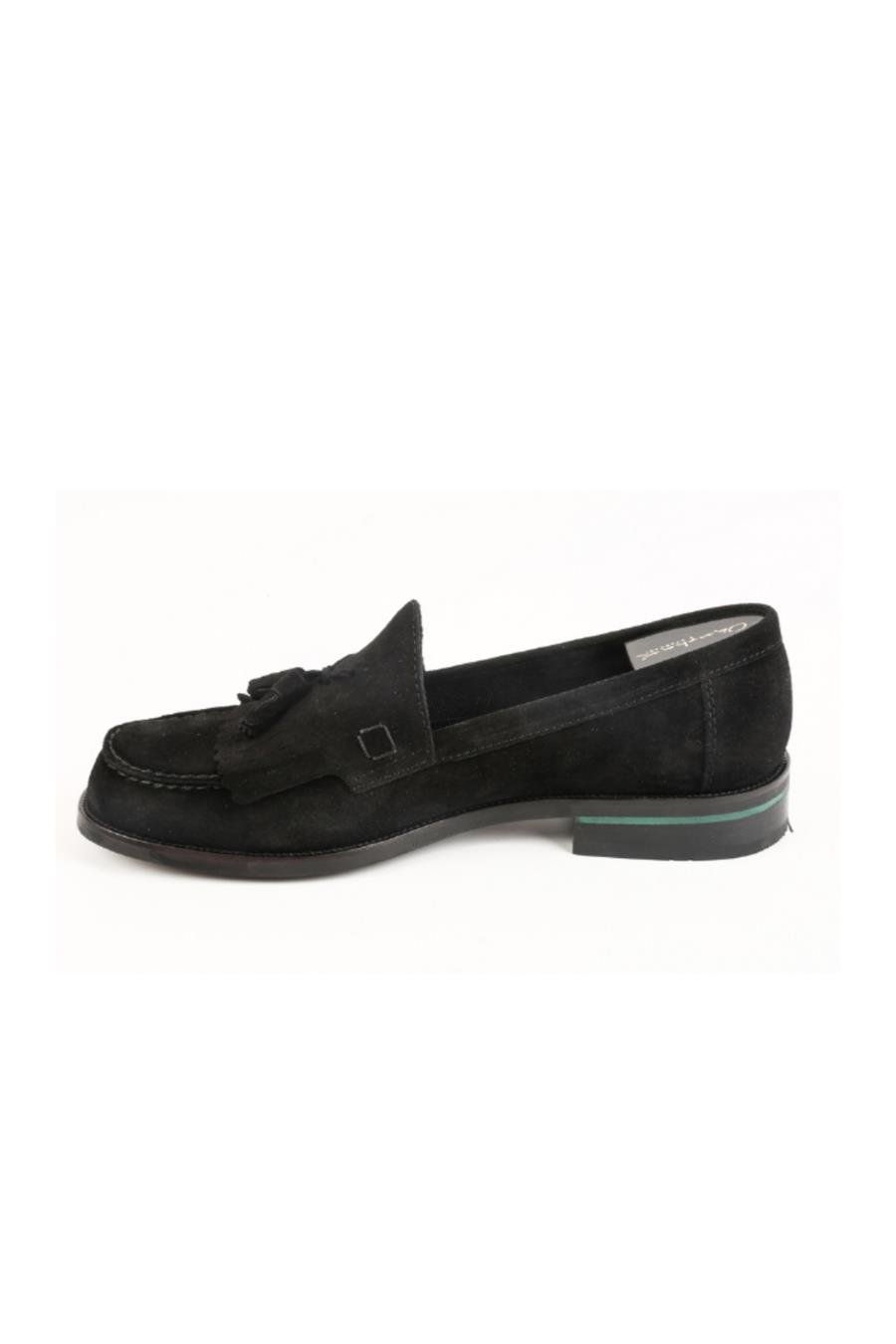 Corcık Everyday  El Yapımı  Casual Erkek Ayakkabı Siyah Nubuck