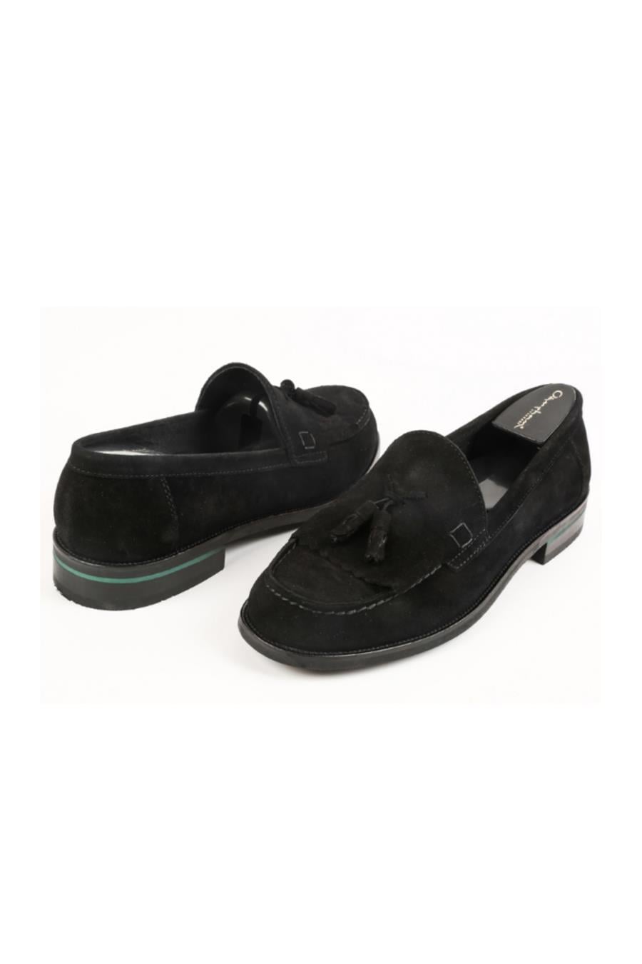 Corcık Everyday  El Yapımı  Casual Erkek Ayakkabı Siyah Nubuck