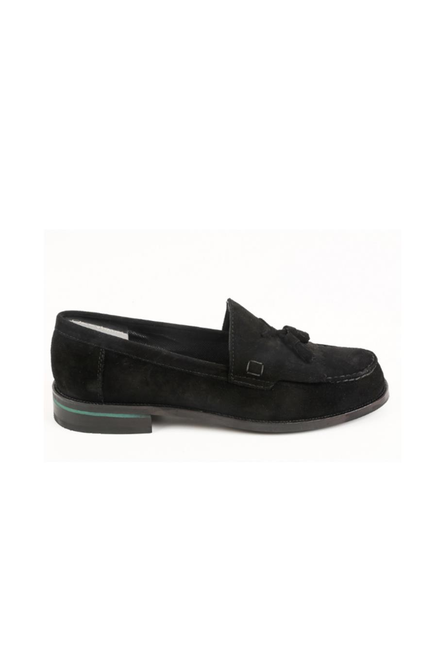 Corcık Everyday  El Yapımı  Casual Erkek Ayakkabı Siyah Nubuck