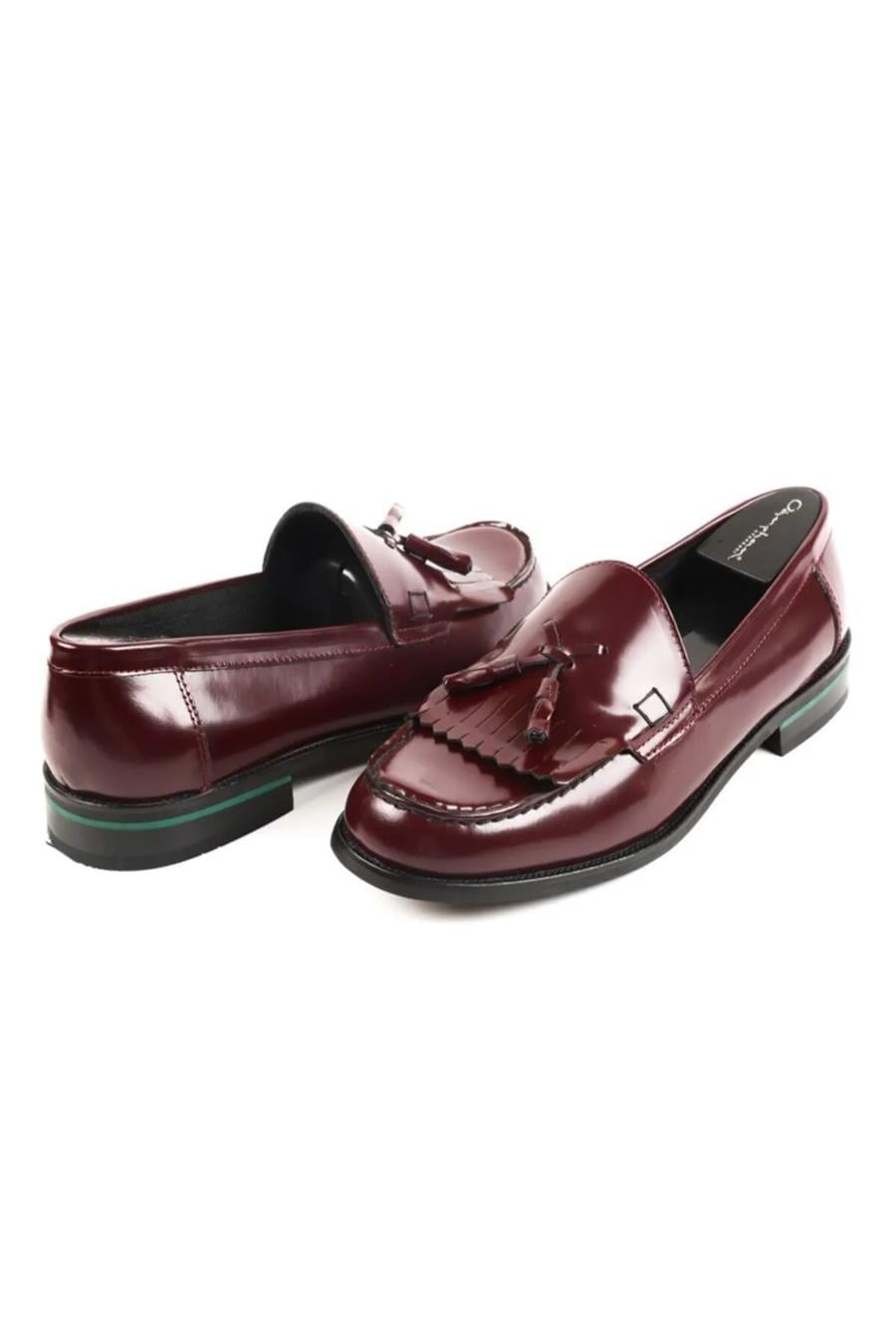 Corcık Everyday  El Yapımı  Casual Erkek Ayakkabı Bordo