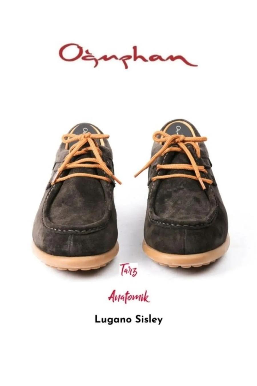 Lugano Sisley 1 Casual Erkek Ayakkabı Kahve Nubuck