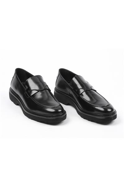 Babil Step 01 Business Line Erkek Ayakkabı Black Leather