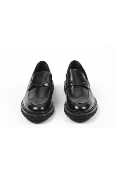 Babil Step 01 Business Line Erkek Ayakkabı Black Leather