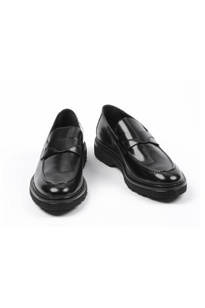 Babil Step 01 Business Line Erkek Ayakkabı Black Leather
