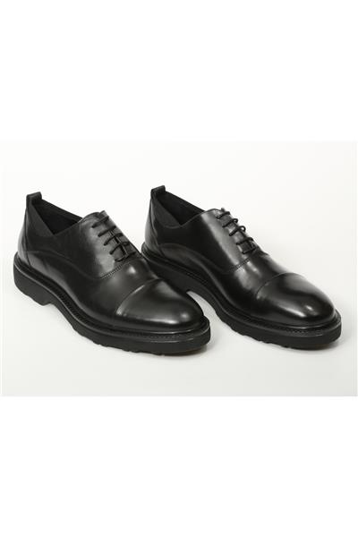 Babil Walk 01 Business Line Erkek Ayakkabı Black Leather