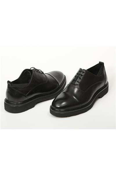 Babil Walk 01 Business Line Erkek Ayakkabı Black Leather