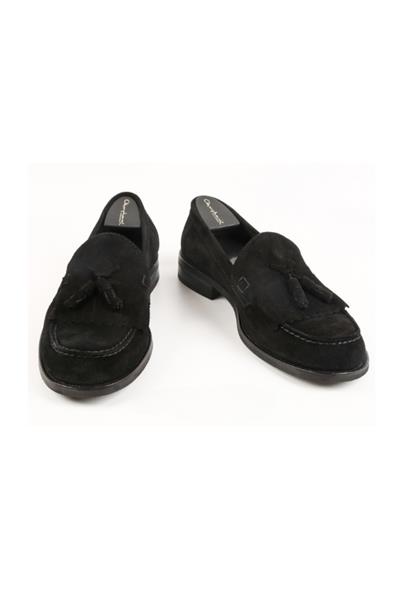 Corcık Everyday  El Yapımı  Casual Erkek Ayakkabı Siyah Nubuck