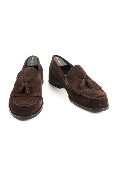 Corcık Everyday  El Yapımı  Casual Erkek Ayakkabı Kahve Nubuck