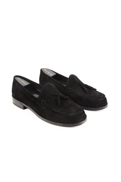 Corcık Everyday  El Yapımı  Casual Erkek Ayakkabı Siyah Nubuck
