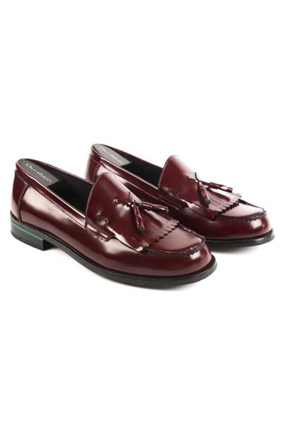 Corcık Everyday  El Yapımı  Casual Erkek Ayakkabı Bordo