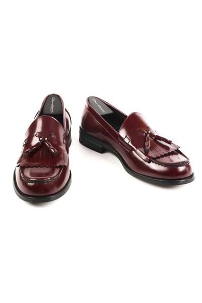 Corcık Everyday  El Yapımı  Casual Erkek Ayakkabı Bordo