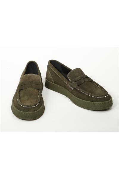 Fresh Casual Erkek Ayakkabı Oliv Nubuck