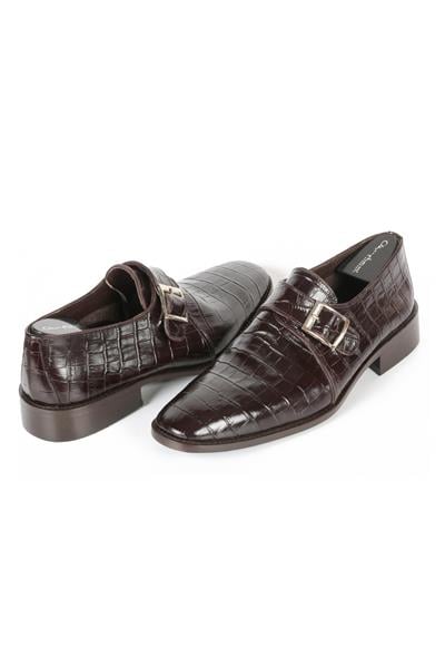 Lizbon 0328 Erkek Kösele Yumuşak Ayakkabı Dark Brown