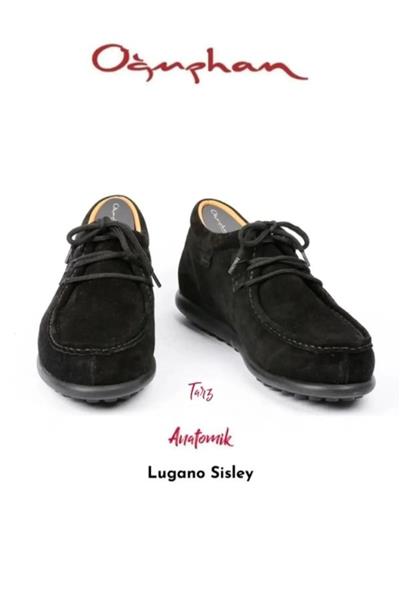 Lugano Sisley 2 Casual Erkek Ayakkabı Siyah Nubuck