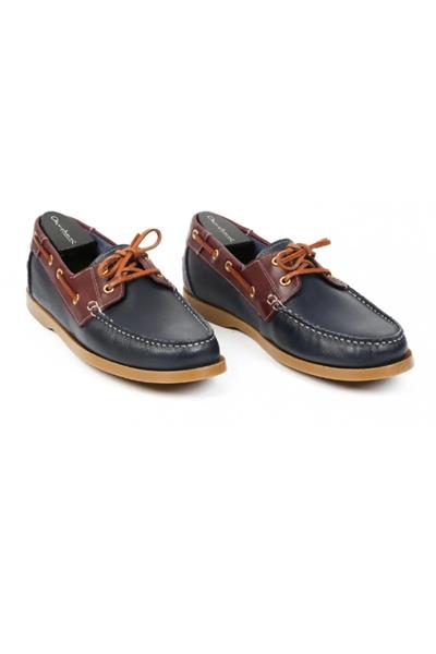 Marine 2 El Yapımı Tekne Ayakkabısı Lacivert