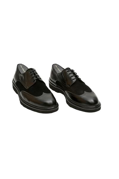 Single Çift Yüz Erkek Ayakkabı Black Nubuck