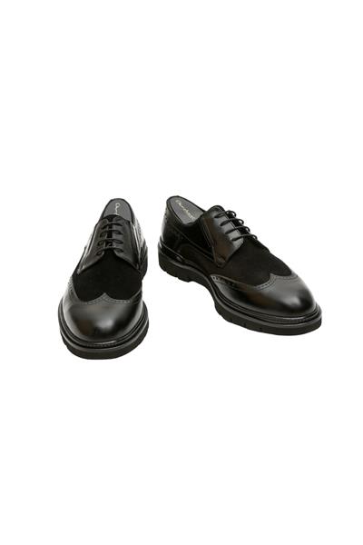 Single Çift Yüz Erkek Ayakkabı Black Nubuck