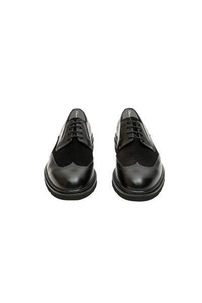 Single Çift Yüz Erkek Ayakkabı Black Nubuck
