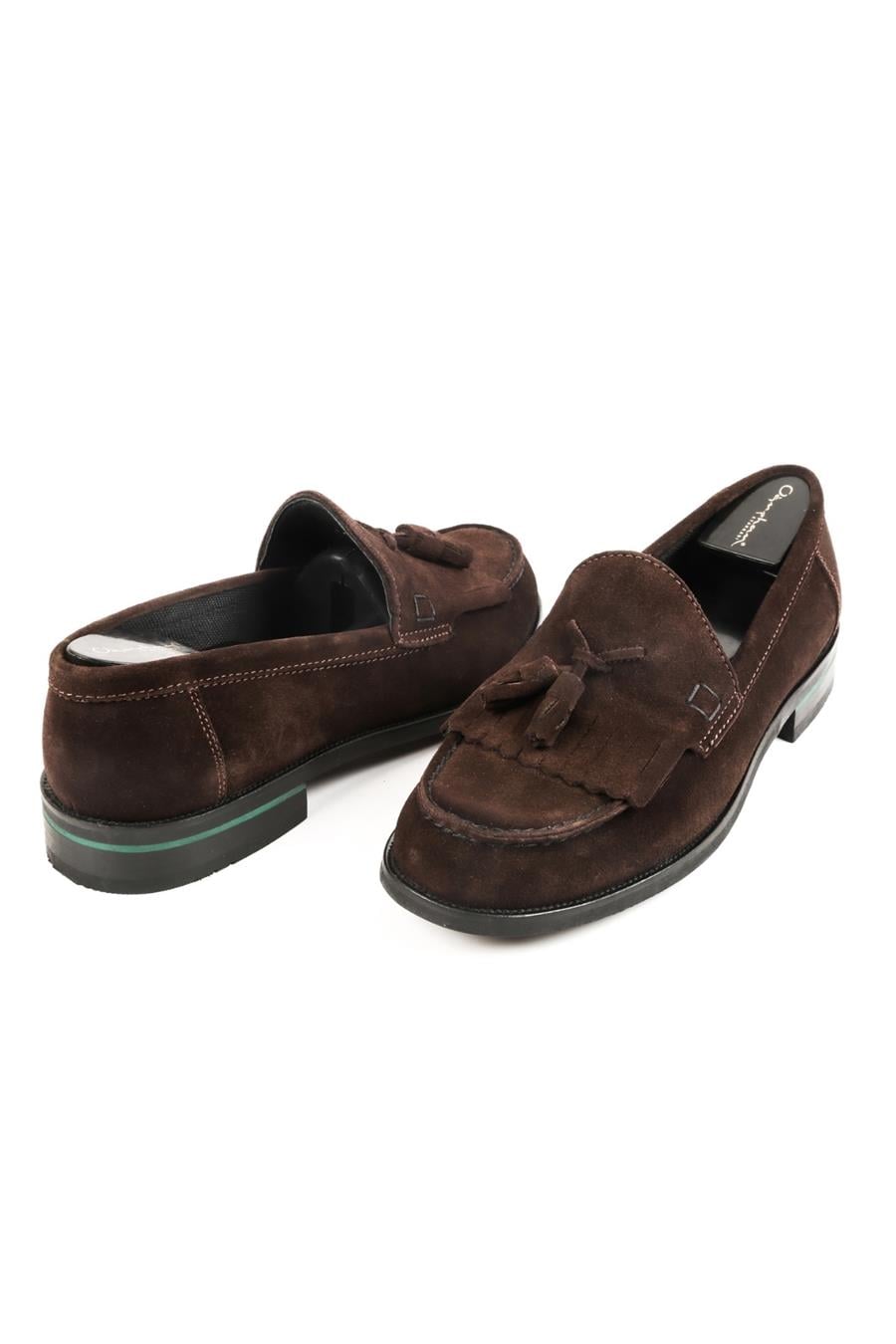 Corcık El Yapımı  Casual Erkek Ayakkabı Kahve Nubuck