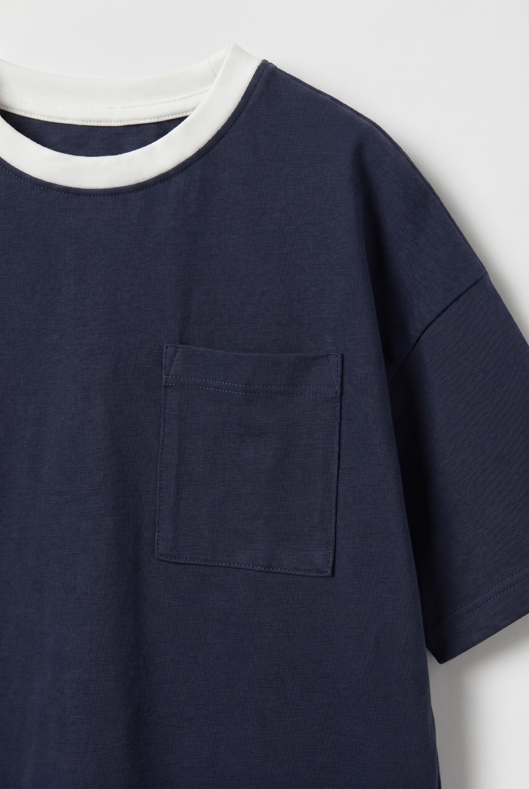 Erkek Çocuk Pamuklu Lacivert Cepli T-shirt Dama Desenli Şort Takım