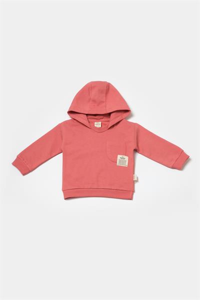 Bebek Pamuklu  Kapüşonlu Cepli Eşofman Takımı - İki Parça