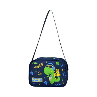 Erkek Çocuk Mavi Yeşil Müzik Temalı Dinozor Okul Çantası ve Beslenme Çantası Seti - Waddell Boys