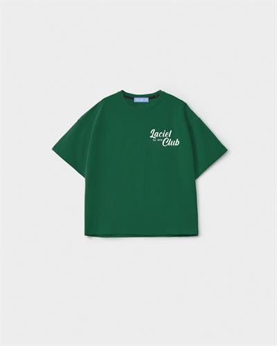 Unisex Çocuk Pamuklu Yeşil Laciel Club Baskılı T-shirt