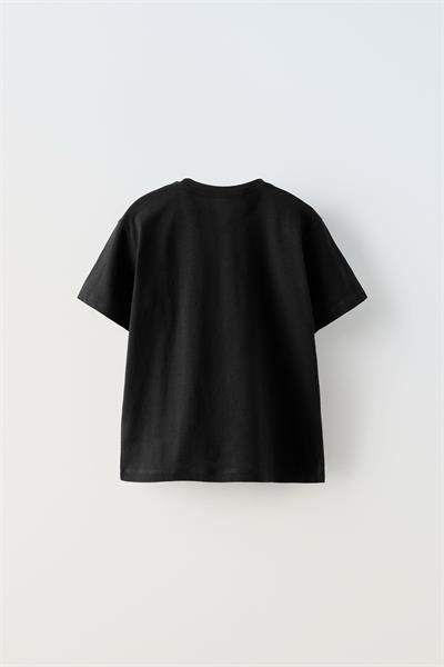 Unisex Çocuk Pamuklu Beyaz Siyah Basic T-shirt 2li Set - Günlük Rahat Kesim