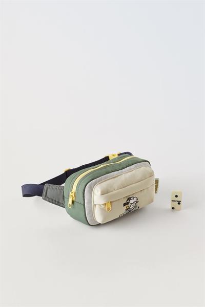 Unisex Çocuk Baskılı Bel Çantası - Fermuarlı ve Ayarlanabilir