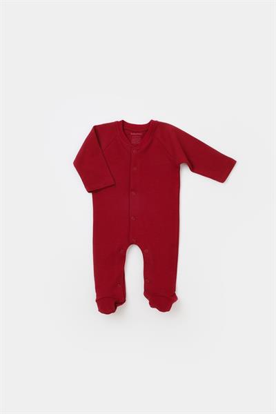 Unisex Bebek Organik Pamuklu Bordo 10 Parça Hastane Çıkış Seti 