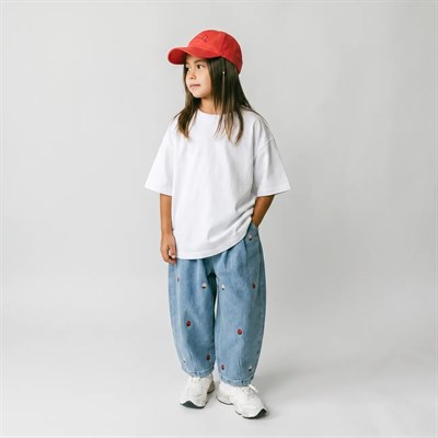 Kız Çocuk Mavi Denim Pantolon