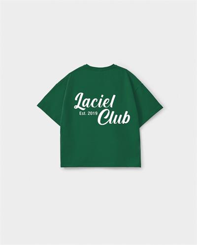 Unisex Çocuk Pamuklu Yeşil Laciel Club Baskılı T-shirt