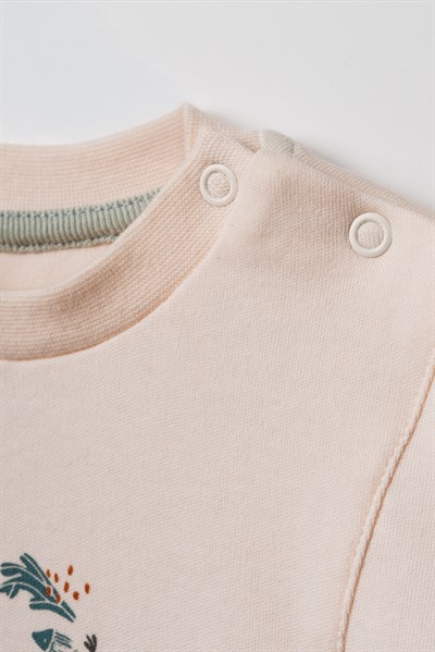 Bebek Pamuklu Deniz Temalı Sweatshirt Eşofman Takımı