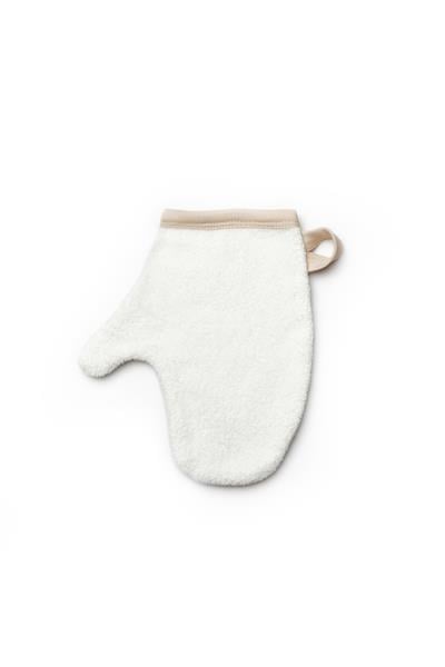  Pamuklu Bebek Kapüşonlu Ayı Desenli Havlu Seti - Krem Bej 2 Parça