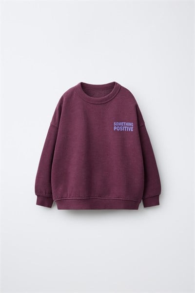 Çocuk Pamuklu Basic Sweatshirt