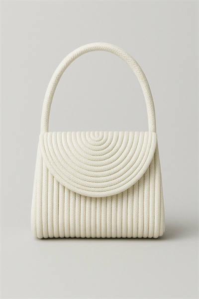 Kız Çocuk Jüt Hasır Spiral El Çantası - Yazlık Mini Model