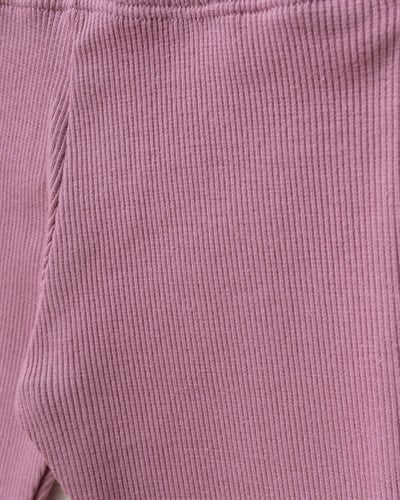 Kız Çocuk Kalp Detaylı Pembe Sweatshirt ve İspanyol Paça Tayt Takımı