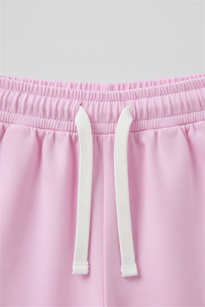 Kız Çocuk Pamuklu Pembe Kiraz Baskılı T-Shirt Şort Takım
