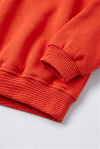 Çocuk Polo Yaka Nakış Detaylı Sweatshirt