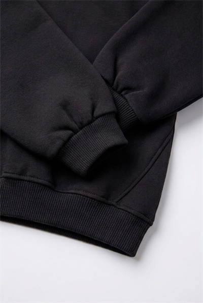 Çocuk Pamuklu Minimal Yazı Baskılı Siyah Sweatshirt