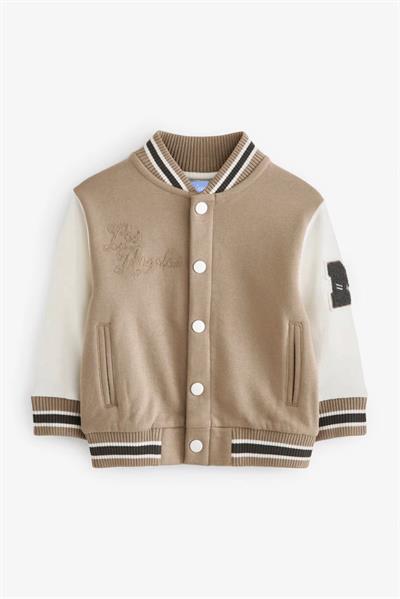 Kolej Bomber Pamuklu Düğmeli Ceket Erkek Çocuk