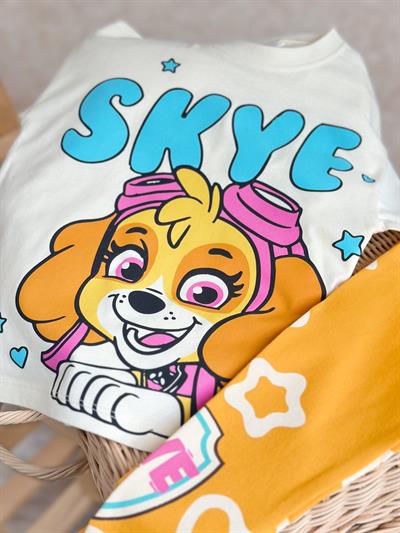 Kız Çocuk Paw Patrol Skye Baskılı Tişört ve Tayt Takımı – 2li Set, Pamuklu ve Rahat