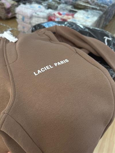 Erkek Çocuk Pamuklu Kahverengi Oversize Sweatshirt Eşofman Alt Takım - Rahat ve Şık