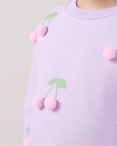 Kız Çocuk Pamuklu Kiraz Aplikeli Pembe Tüllü 