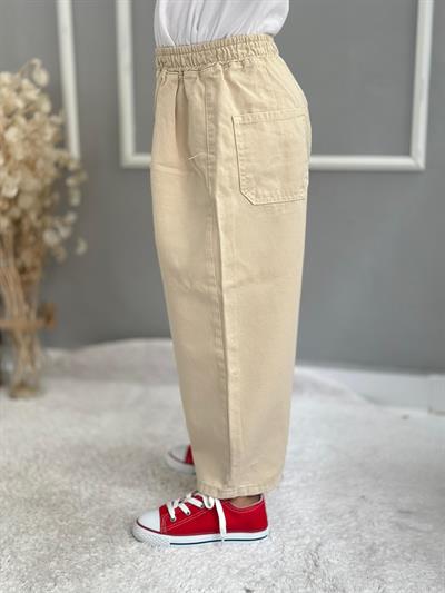 unisex Taş Çocuk Baloon Denim Jeans