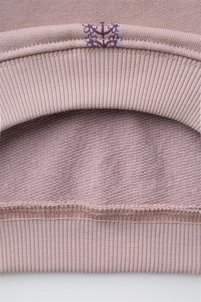 Kız Çocuk Pamuklu Lila Çiçek Desenli Sweatshirt ve Tayt Takım – Rahat Günlük Stil