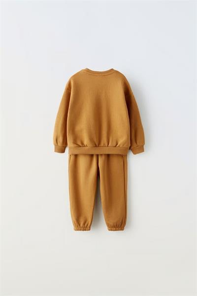 Unisex Çocuk Pamuklu Hardal 