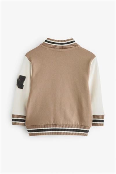 Kolej Bomber Pamuklu Düğmeli Ceket Erkek Çocuk