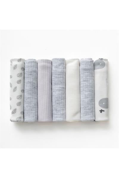 Bebek Penye %100 Pamuk 7Li Ağız Mendili
